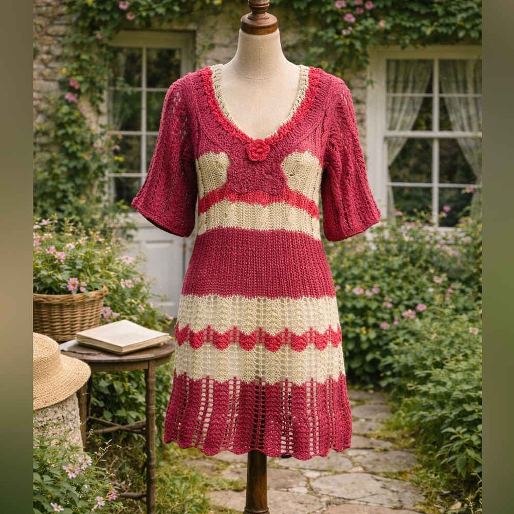 Pink Knit Dress